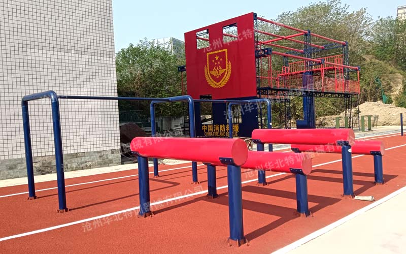 四川某消防大隊二百米滅火障礙訓練場順利完工!